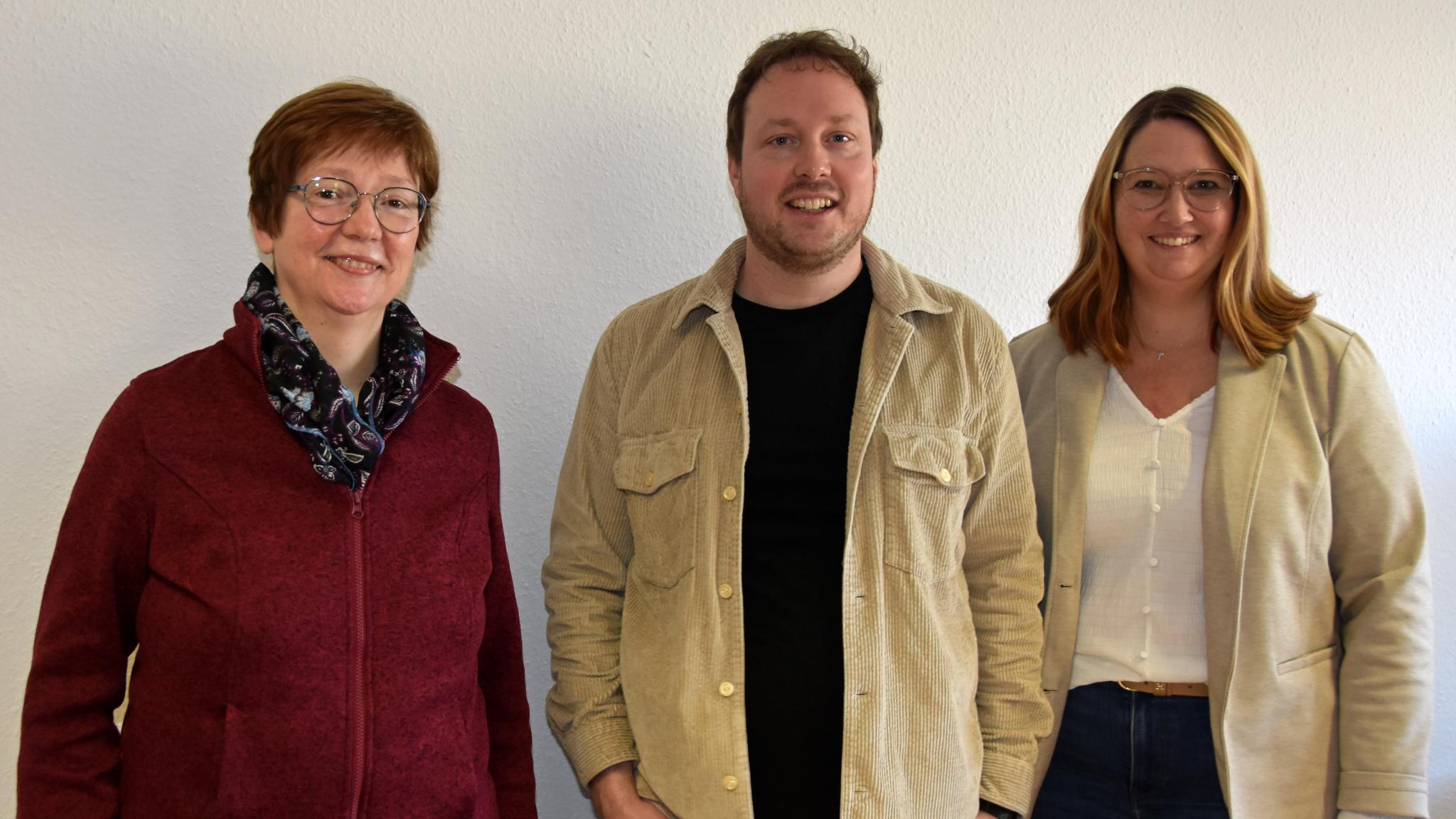 Carola Fleck (Tholey), Maximilian Schmitt (Saarlouis) und Silvia Pfundstein (Neunkirchen) sind die ersten drei strategischen Engagemententwickler*innen im Visitationsbezirk Saarbrücken.