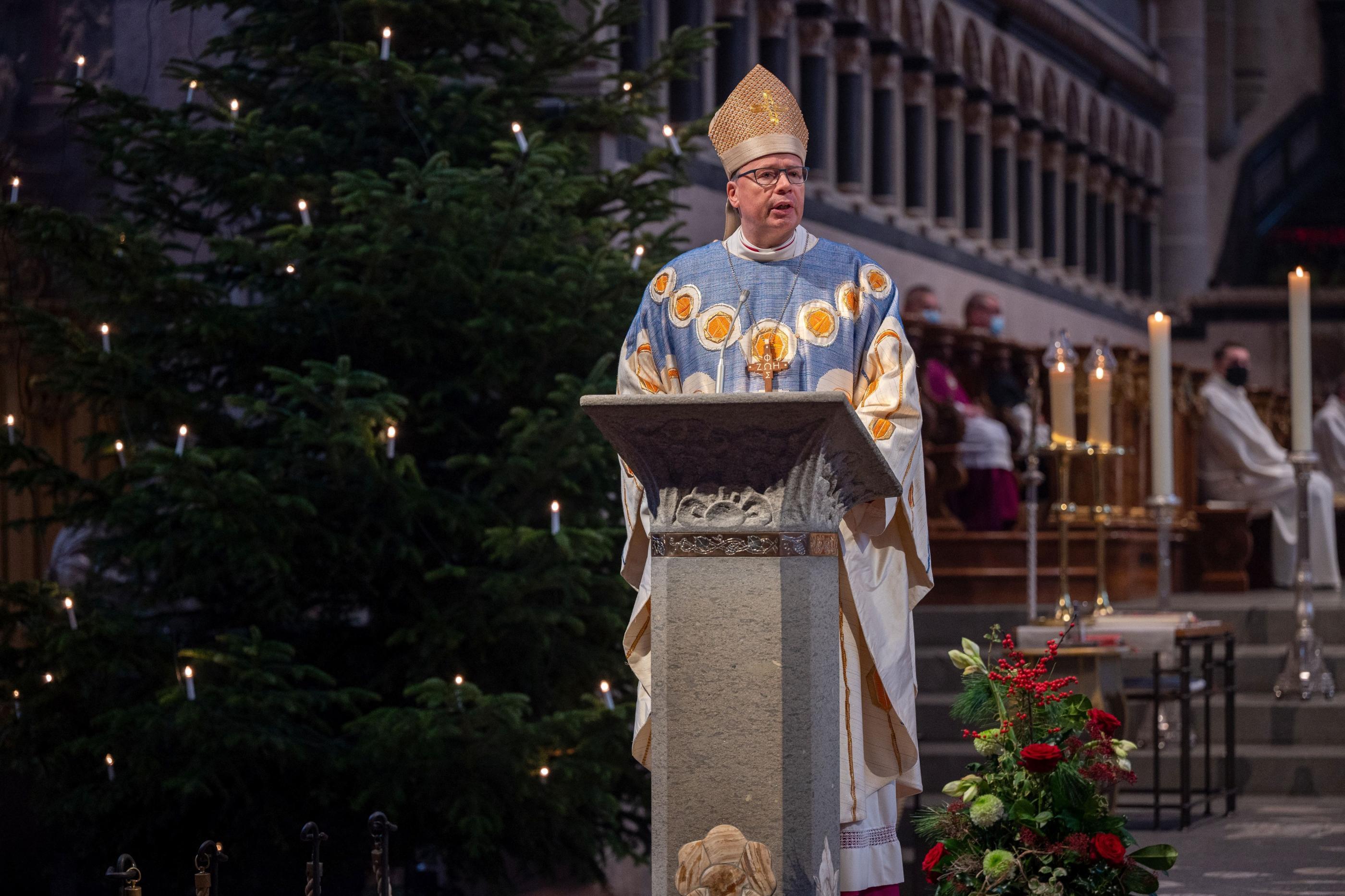 Bischof Ackermann predigt an Weihnachten im Trierer Dom (Archivfoto von 2021)