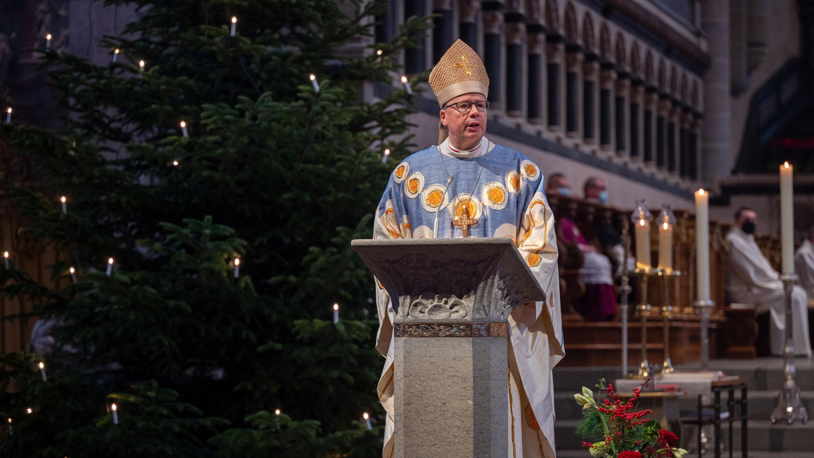 Bischof Ackermann predigt an Weihnachten im Trierer Dom (Archivfoto von 2021)