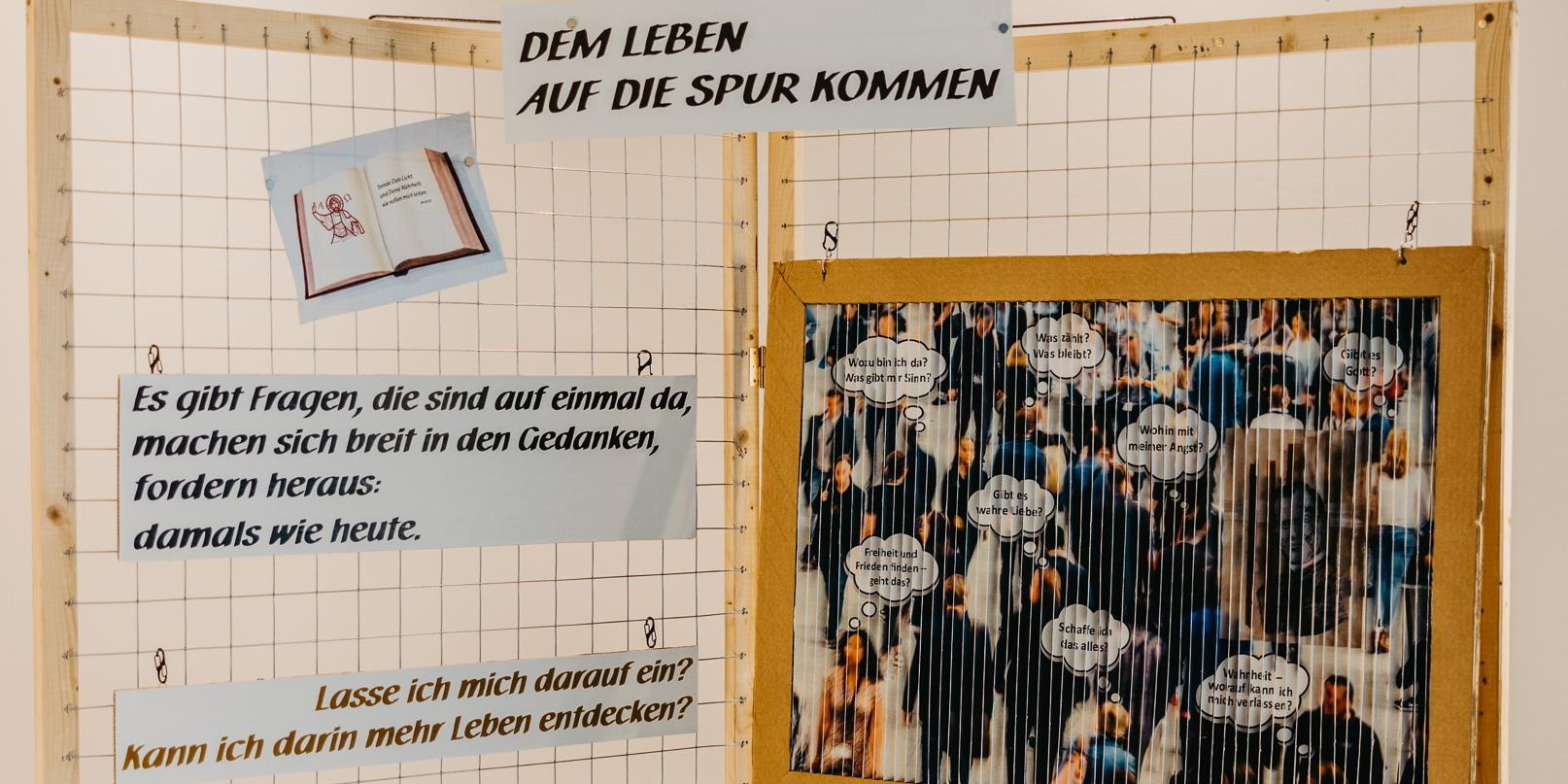 Station der Ausstellung Haltung heute
