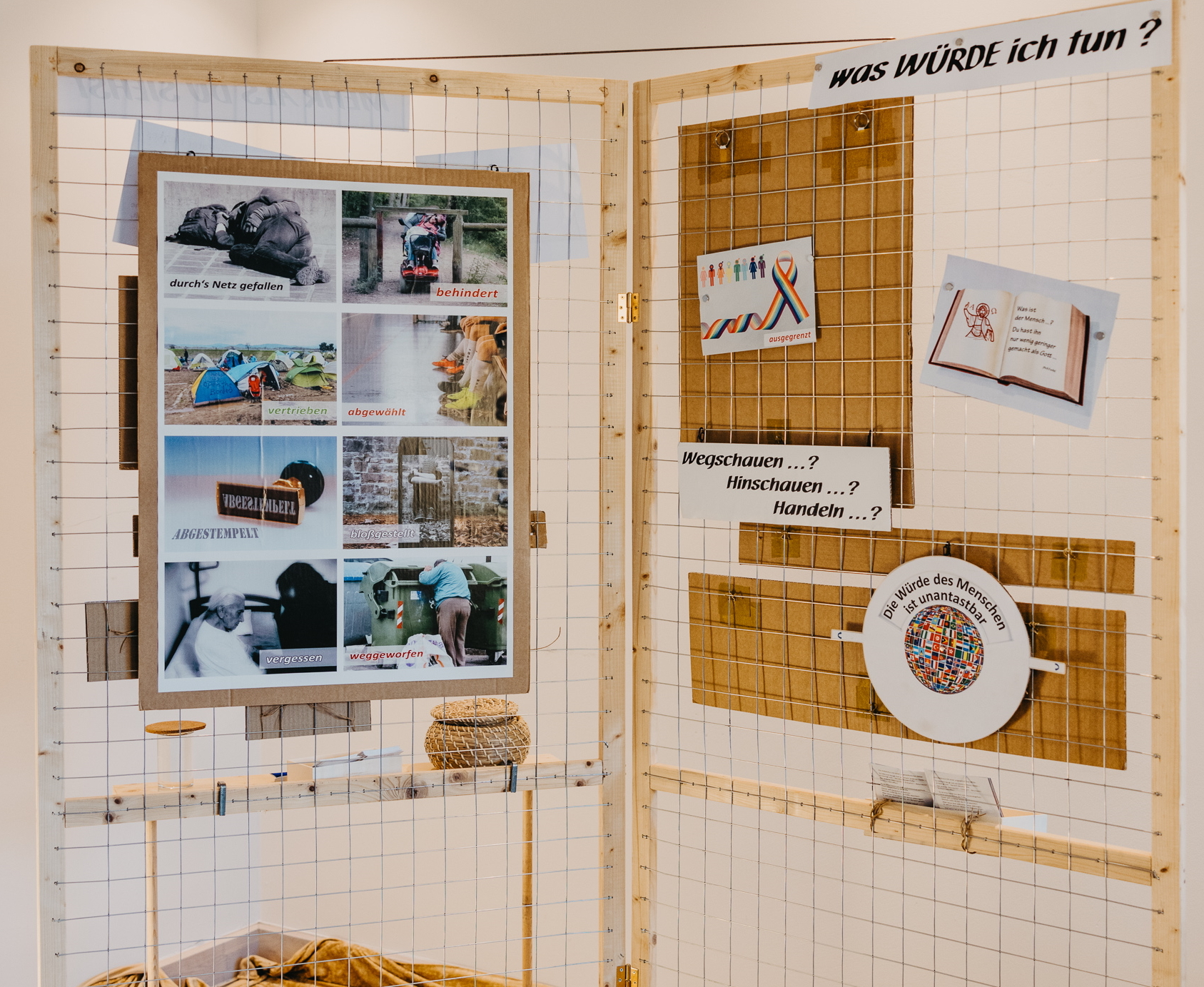 Station der Ausstellung 'Haltung heute' der WeG-Initiative