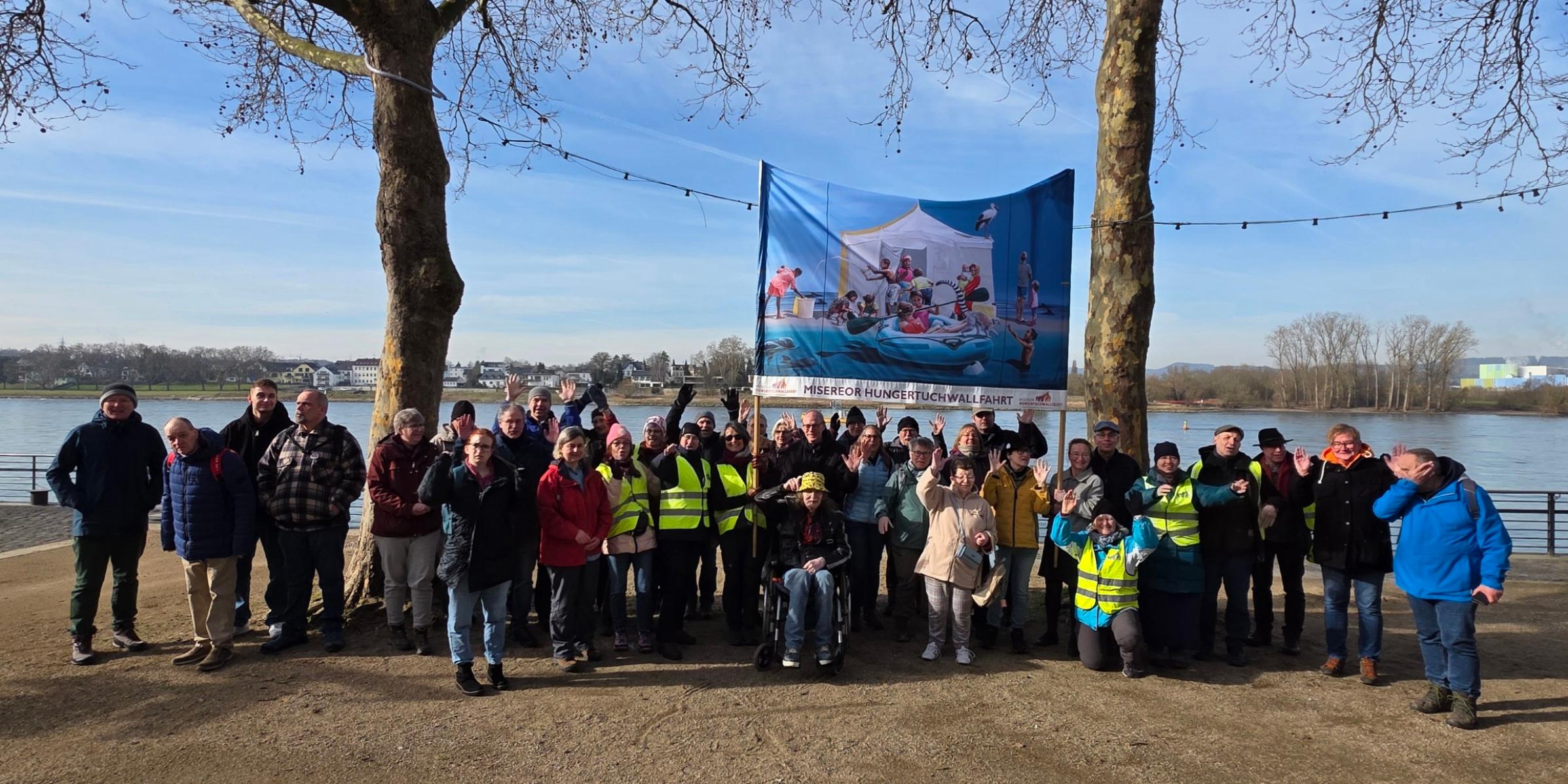 Ziel der Wallfahrenden ist der Eröffnungsgottesdienst der Misereor-Fastenaktion am 9. März  in Essen-Frohnhausen.