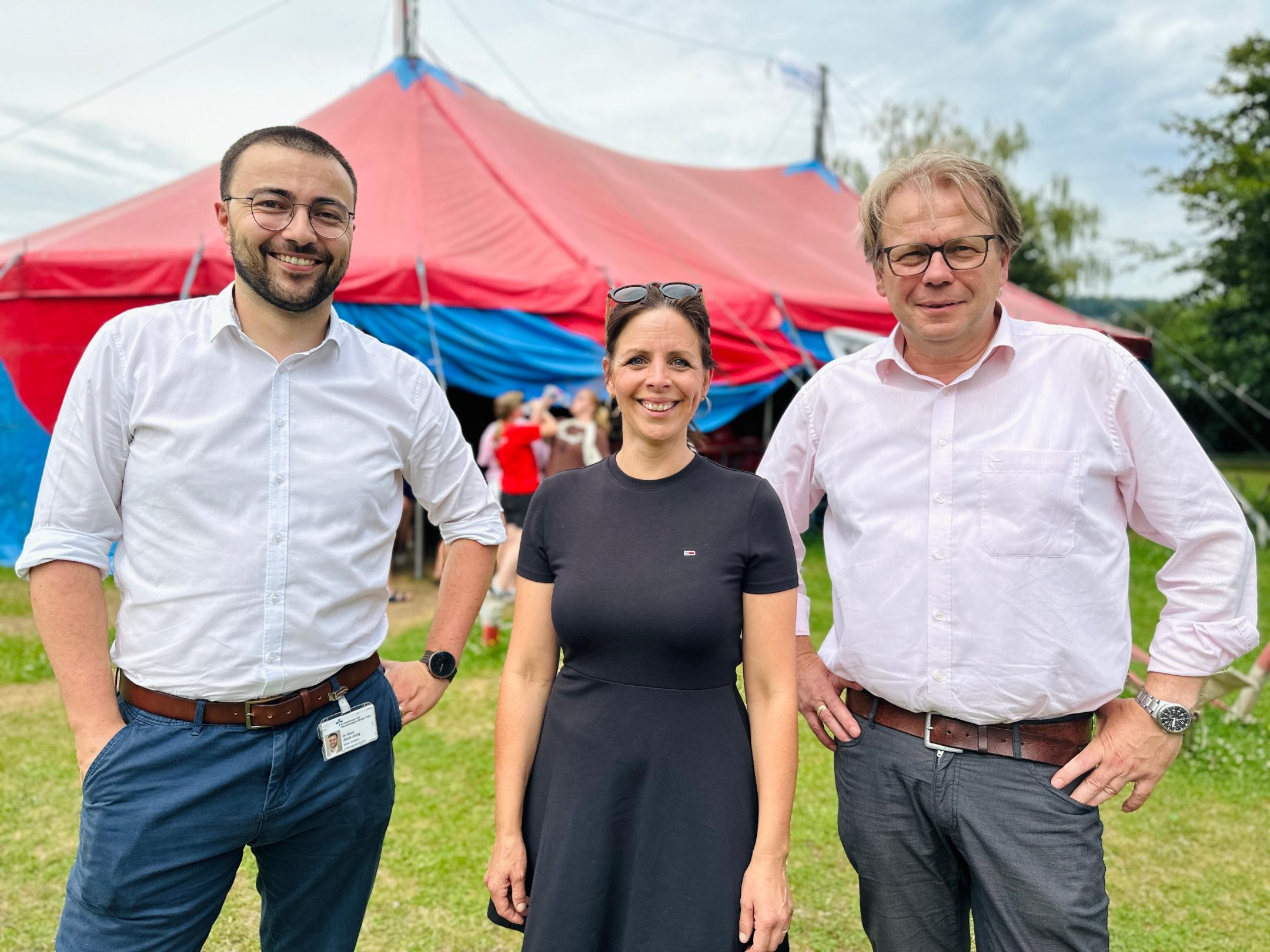 Janik Jung, Tina Klein und Markus Leineweber (vlnr.)