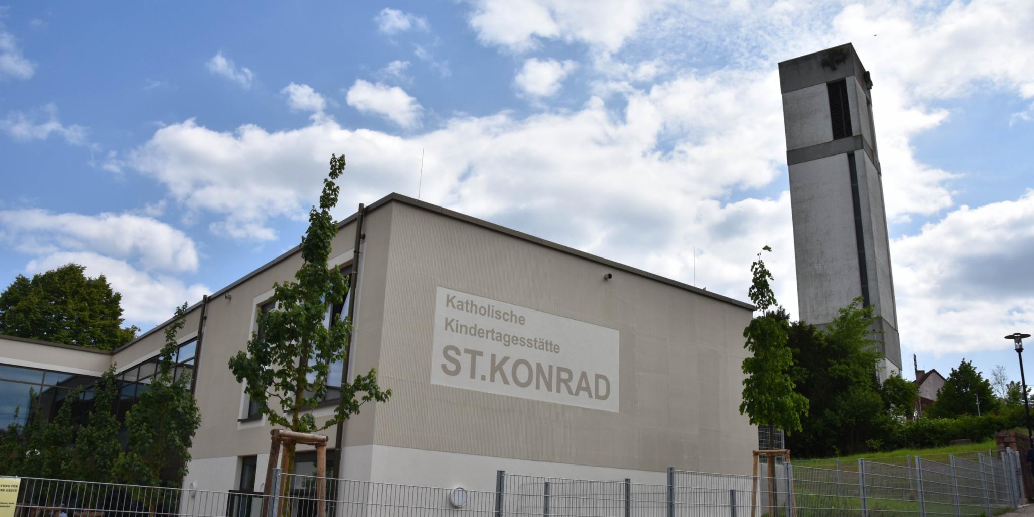 Der Neubau der katholischen Kindertagesstätte St. Konrad in Wiesbach.