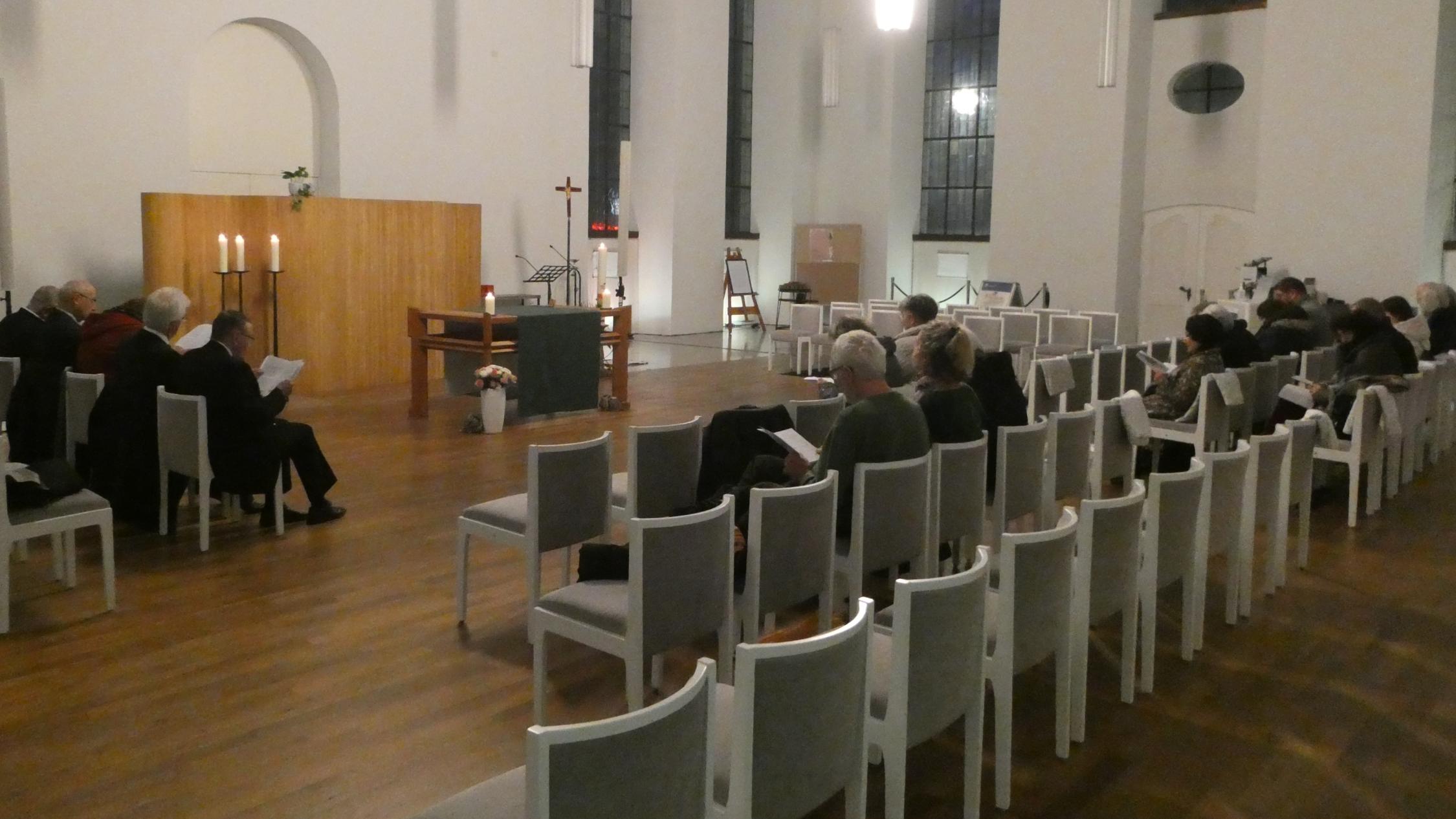 Gottesdienst zur ökumenischen FriedensDekade 2023 in der Saarbrücker Friedenskirche.