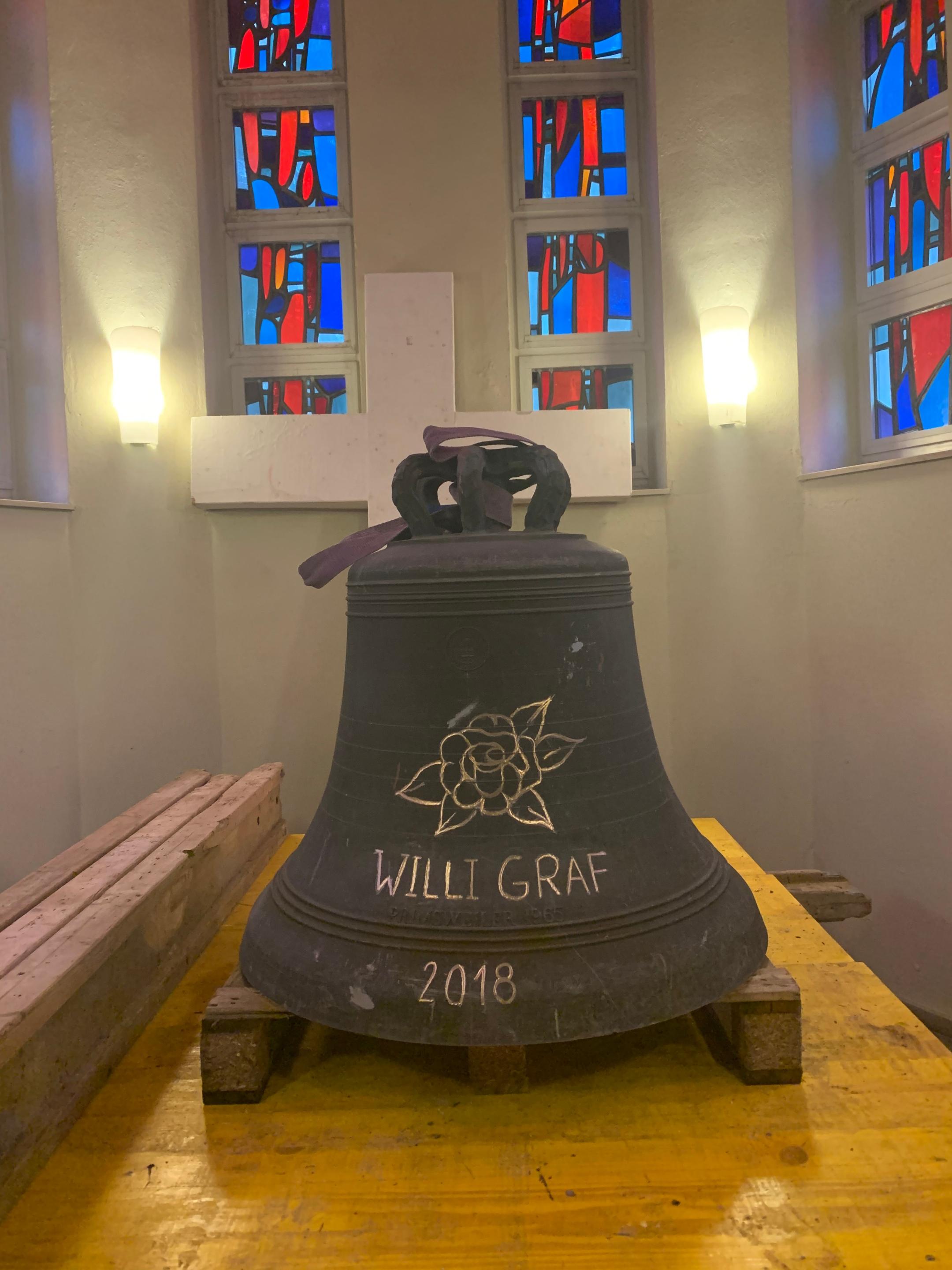Die Willi-Graf-Glocke in der Jugendkirche eli.ja läutet in der Todesstunde des Widerstandskämpfers.