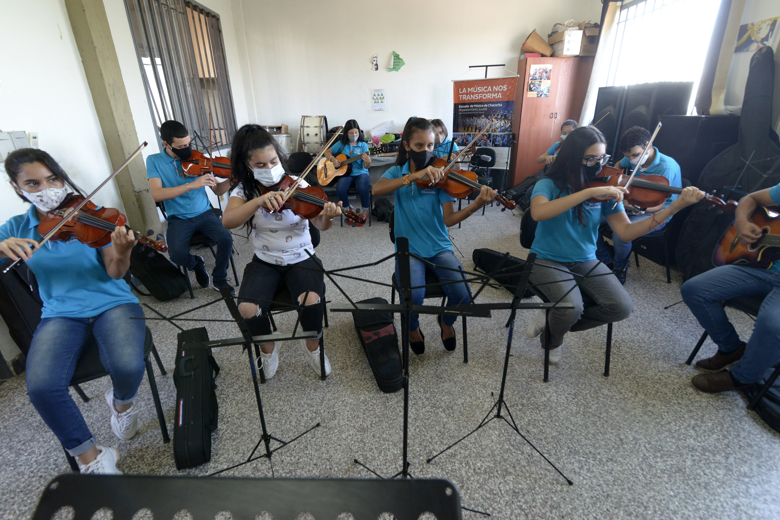 Musikprojekt „Sonidos de la Tierra' in Paraguay (Foto: Oliver Schmieg/Adveniat)