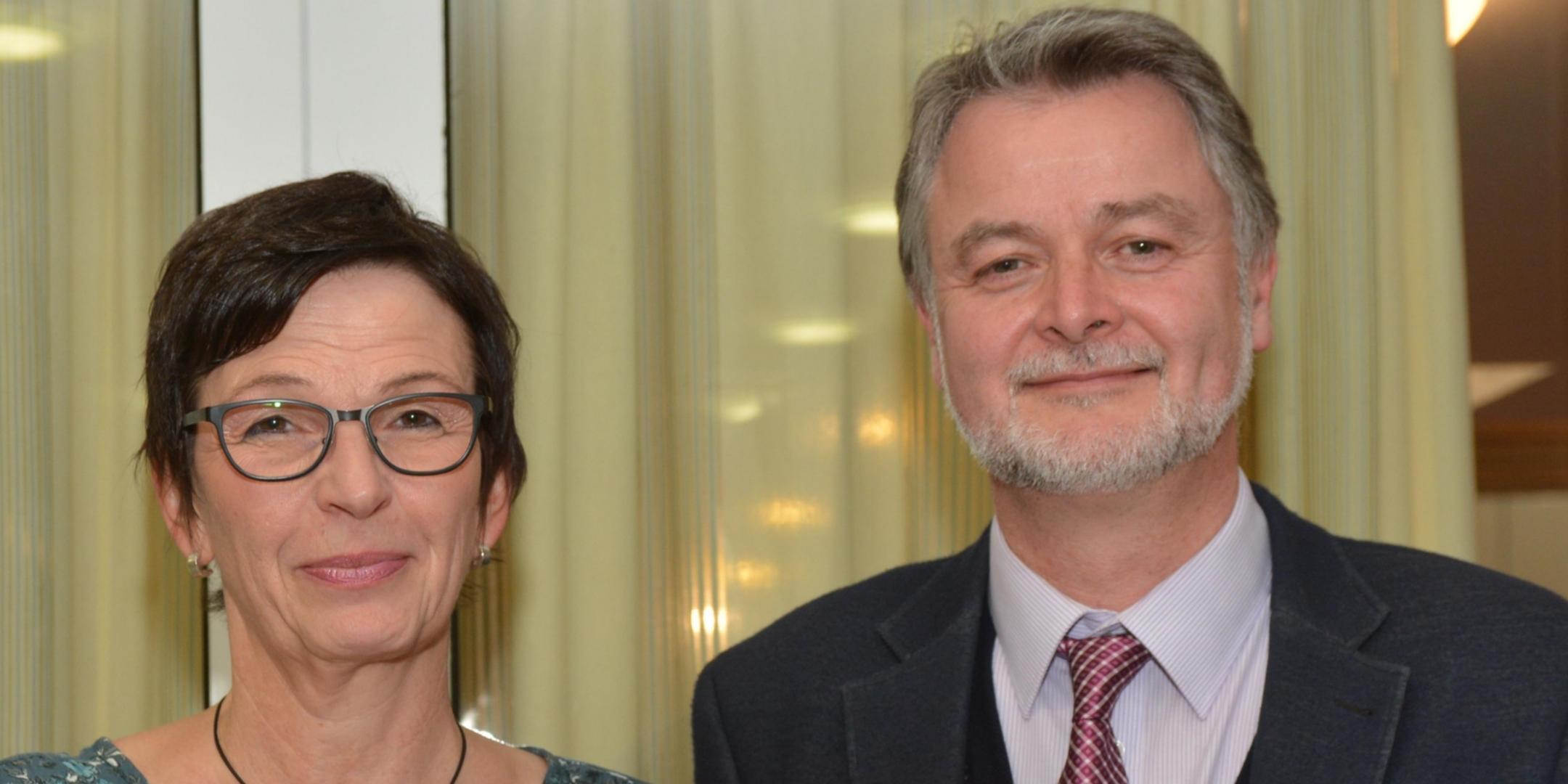 Andrea Steyven und Eberhard Köhler beim 19. Forum zum Tag der Arbeit