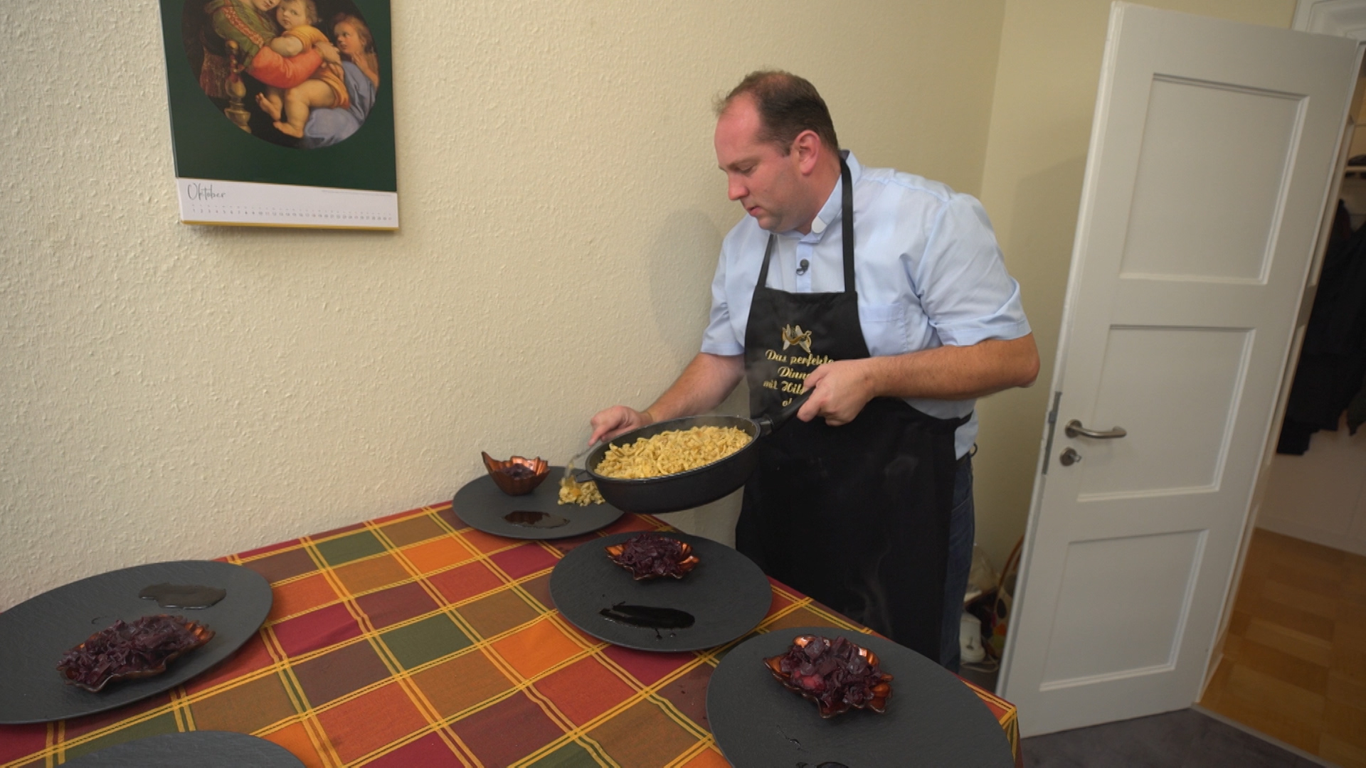 Pastor Lars Meiser kocht für 'Das perfekte Dinner'. Foto: TVNOW / ITV Studios