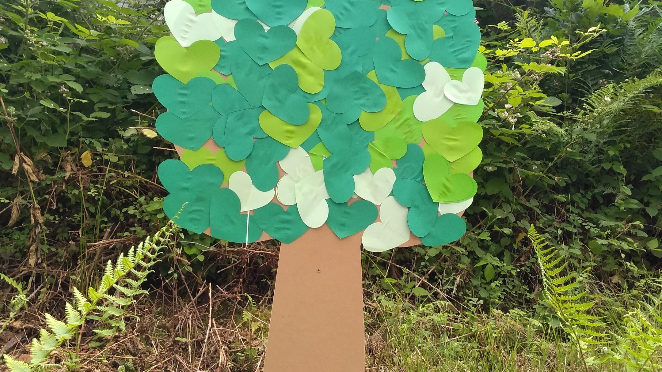 Der Wunschbaum der Louis-Braille-Schule in Lebach.