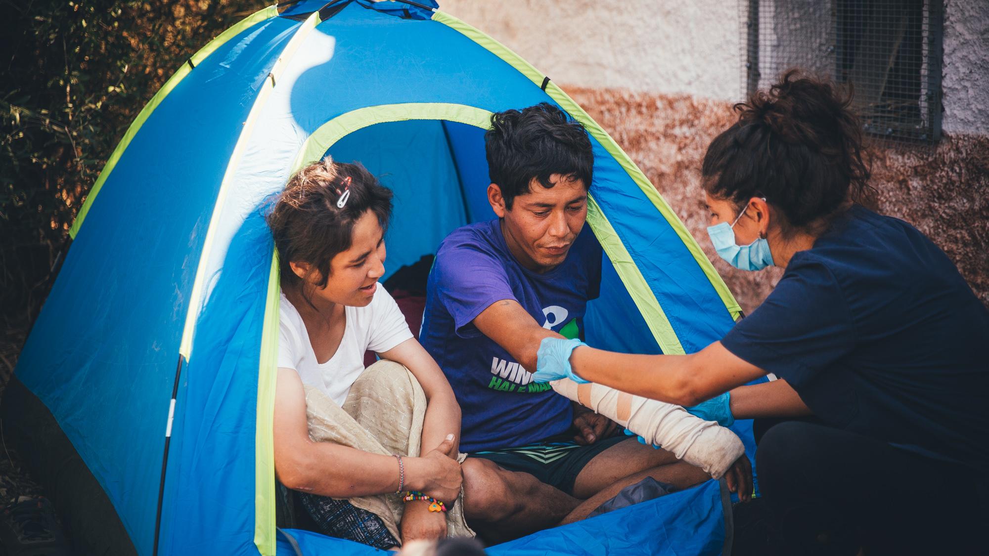 Eindrücke aus dem Flüchlingscamp Moria. Foto: Caritas international