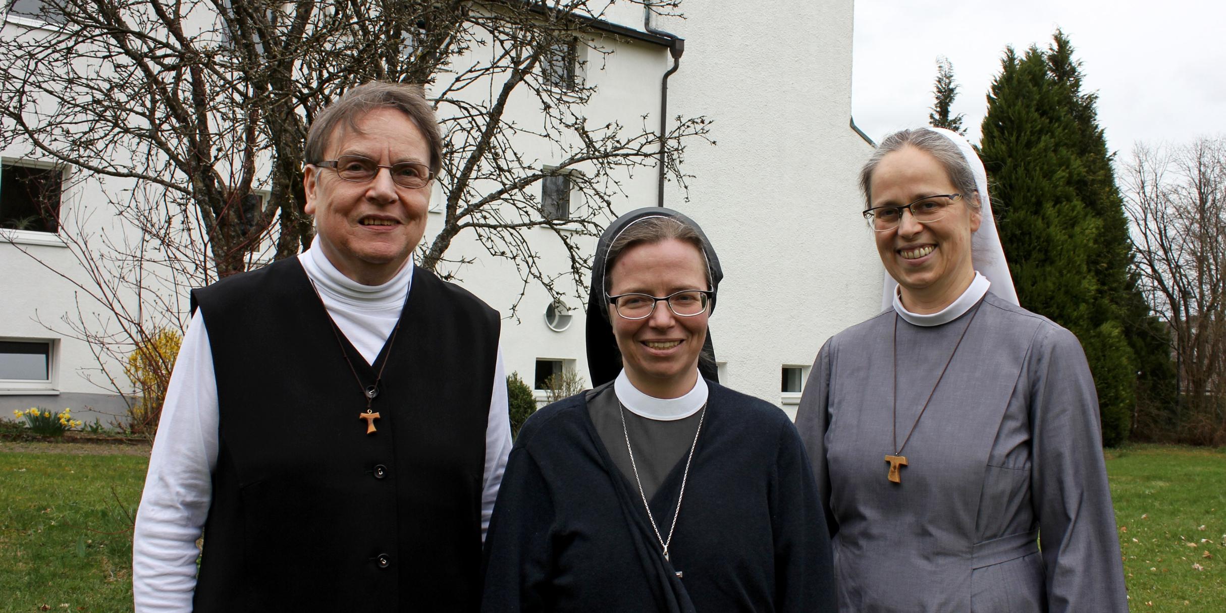 Jede der drei Schwestern kommt aus einer anderen franziskanischen Kongregation