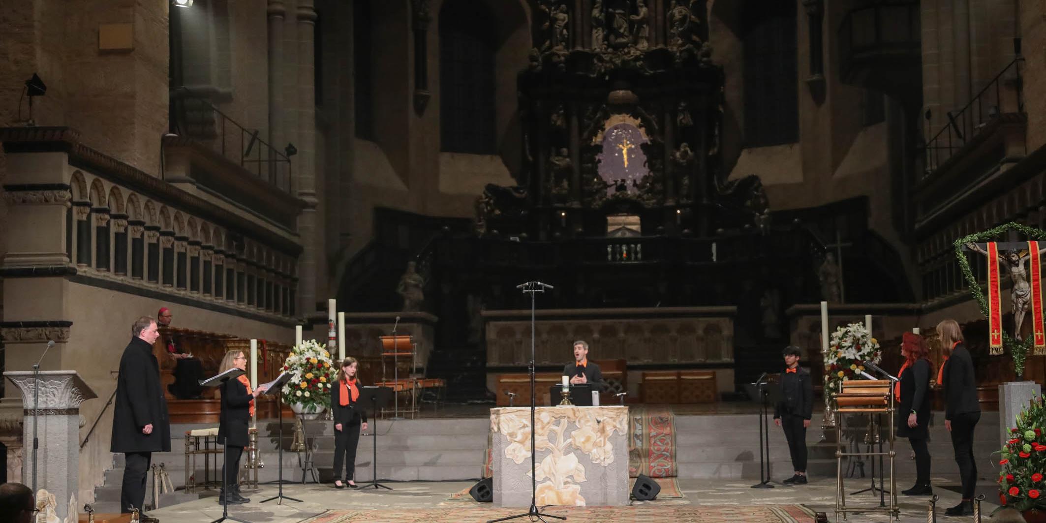 Das Abendlob - eine Verbindung von Wort und Musik - ist seit Jahren ein fester Bestandteil der Heilig-Rock-Tage (Archivfoto 2021 H. Thewalt/Bistum Trier)