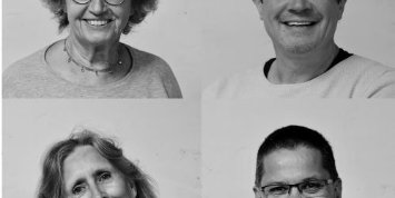 Die Initiativgruppe der Woche der Stille in Trier: Martina Rothkamm (oben links), Gunter Berthold (oben rechts), Maria Brandau (unten links), Maik Bierau (unten rechts). Foto: Gunter Berthold