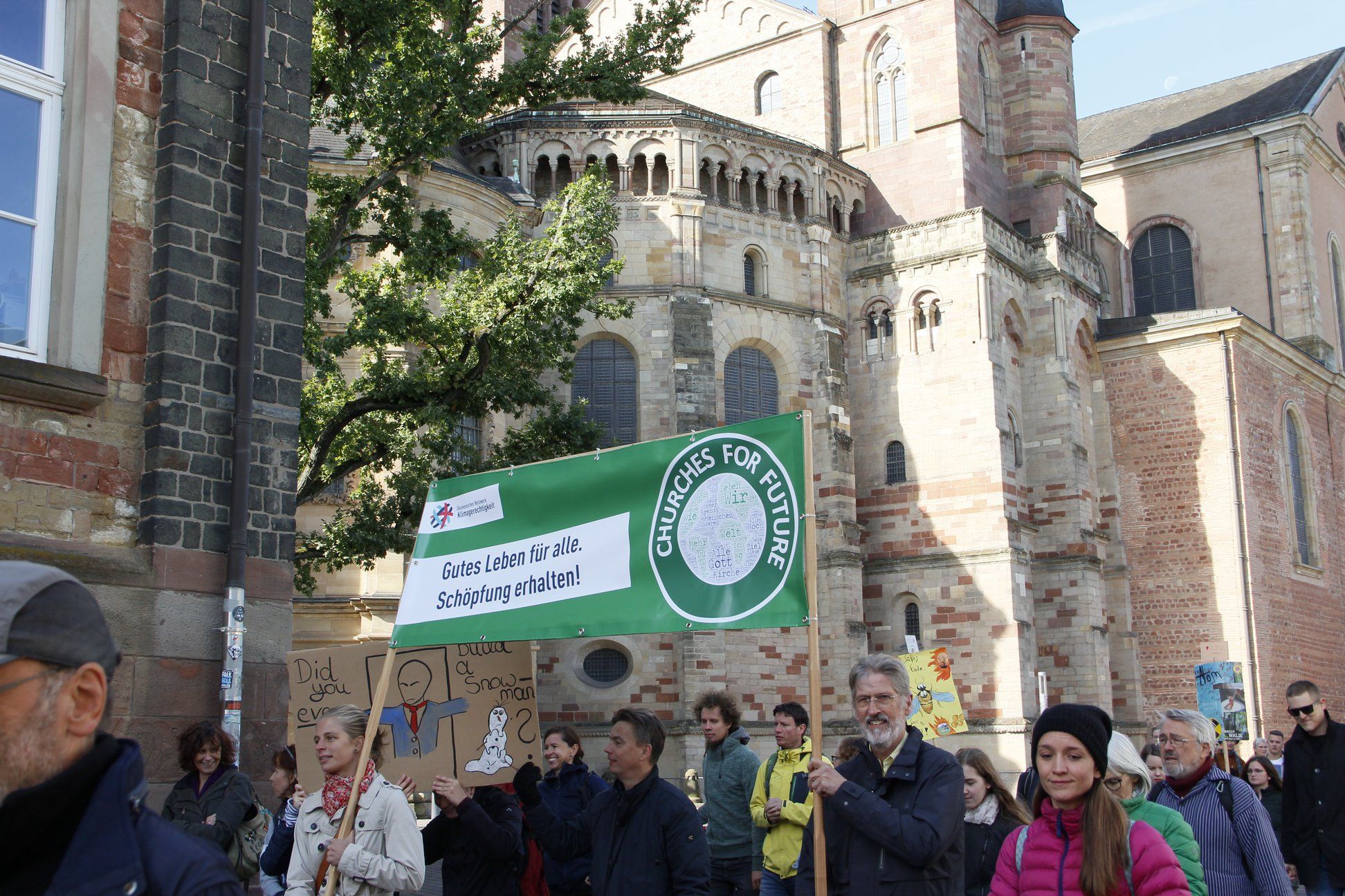 Churches for Future auf der 'Fridays for Future'-Demonstration im vergangenen September.