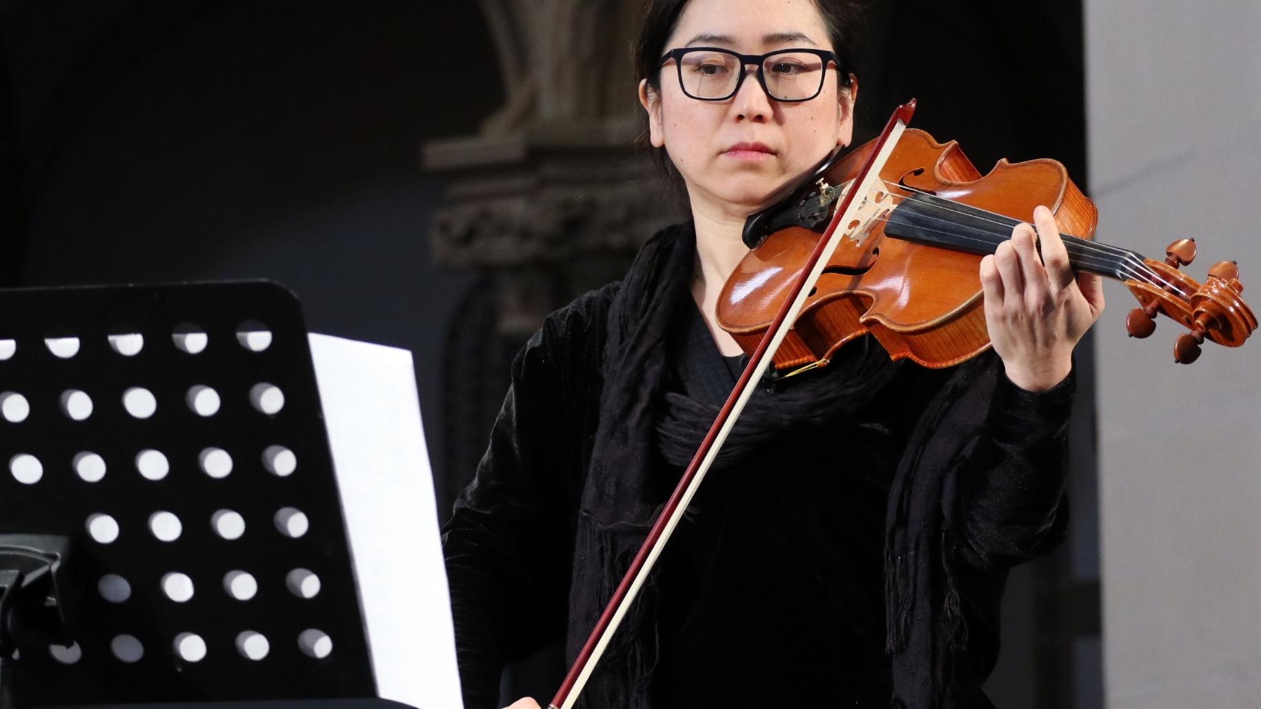 Nanako Tsuji vom Staatsorchester Rheinische Philharmonie. Fotos: Julia Fröder