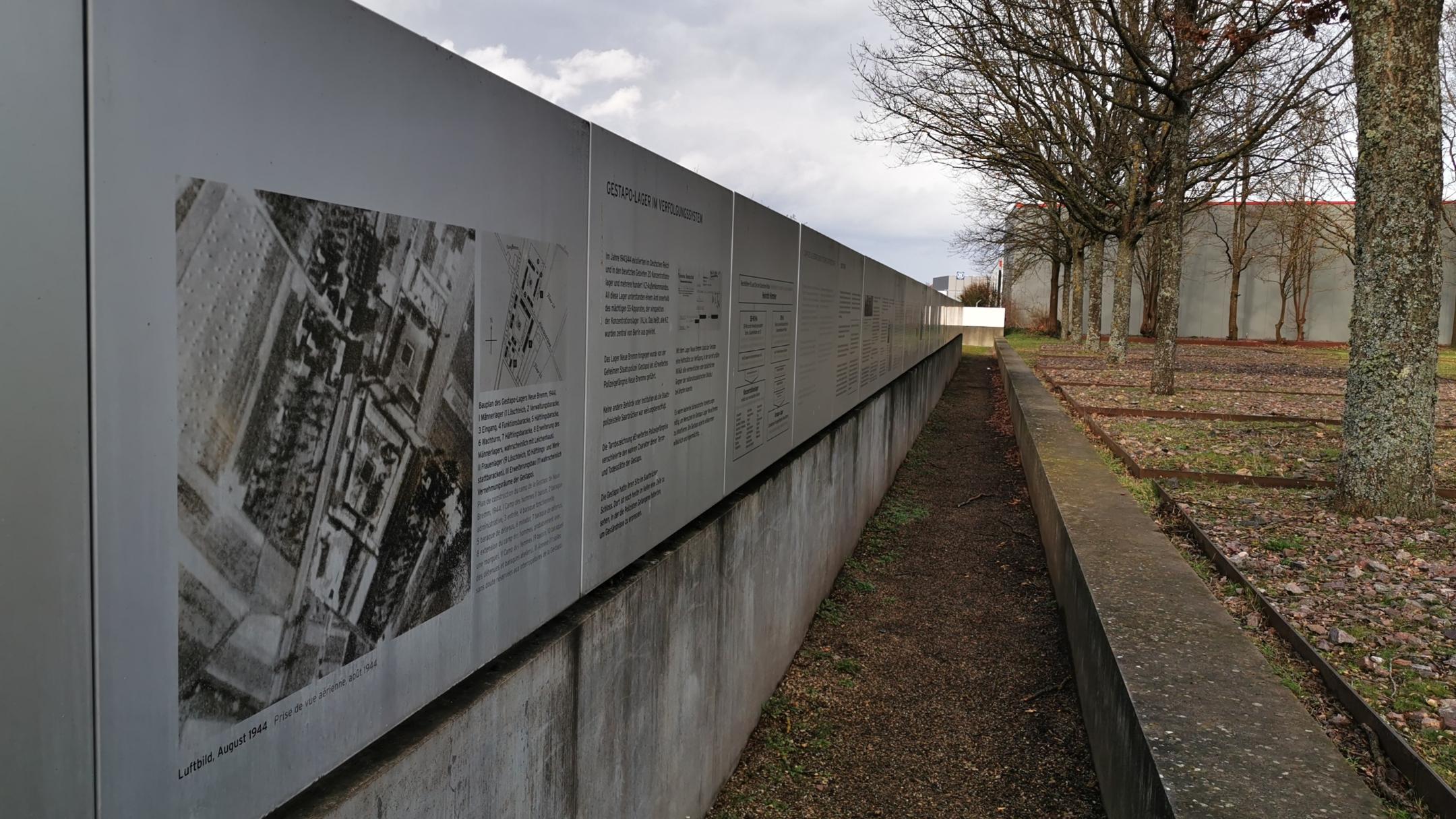 Auf dem Gelände des ehemaligen Gestapo-Lagers Neue Bremm in Saarbrücken ist heute eine Gedenkstätte. Foto: Landesjugendring Saar/Denneler