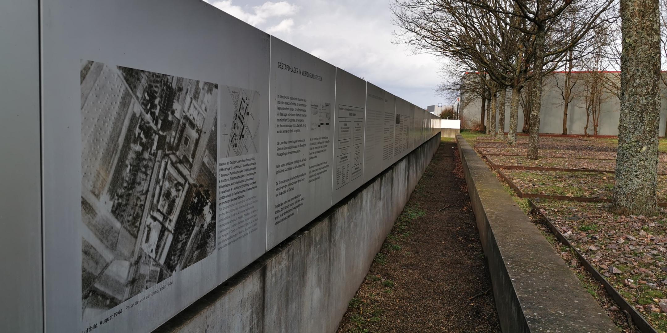 Auf dem Gelände des ehemaligen Gestapo-Lagers Neue Bremm in Saarbrücken ist heute eine Gedenkstätte. Foto: Landesjugendring Saar/Denneler