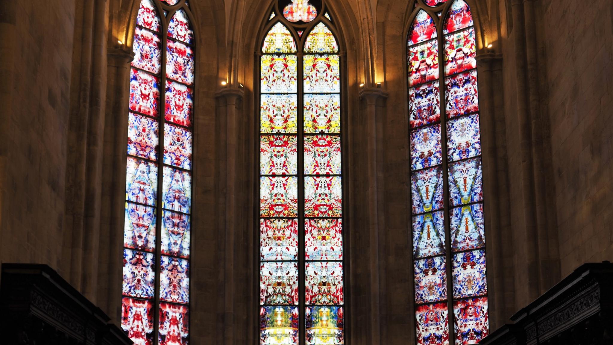 Die vom Künstler Gerhard Richter entworfenen Fenster Foto: Stefan Endres