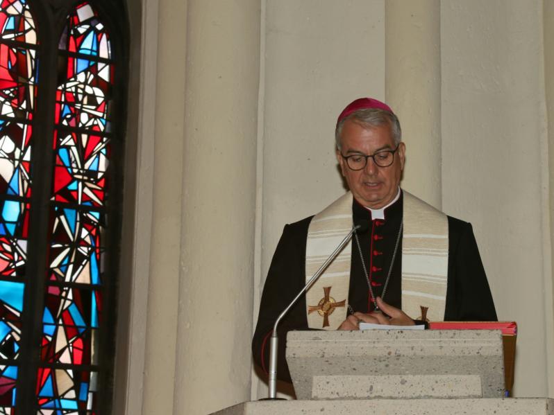 Weihbischof Peters bei seiner Predigt in Mendig. Foto: Bistum Trier/Elvira Bell