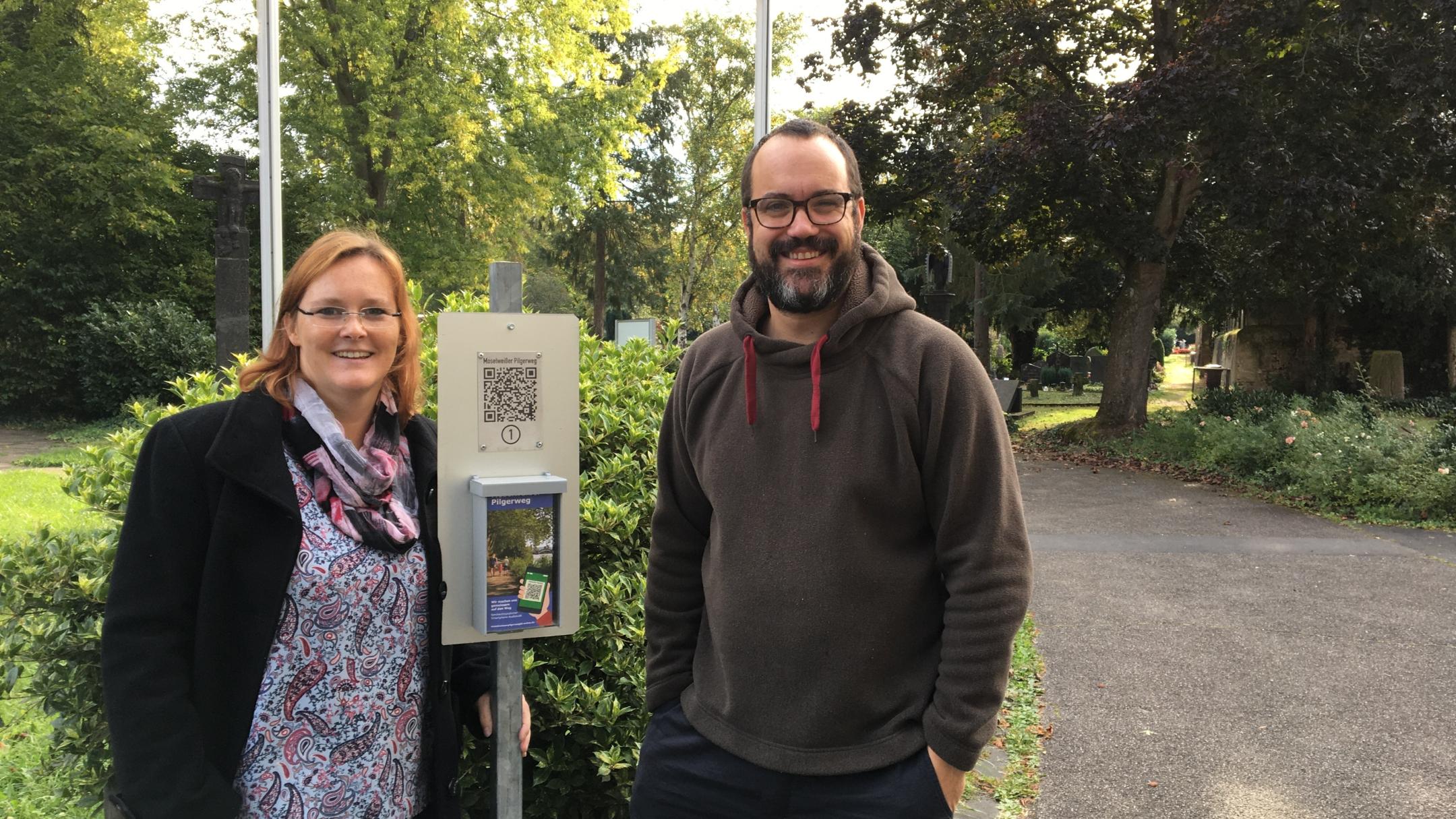 Petra Gotthard und Tobias Jacobs vom Vorbereitungsteam. Foto: Julia Fröder