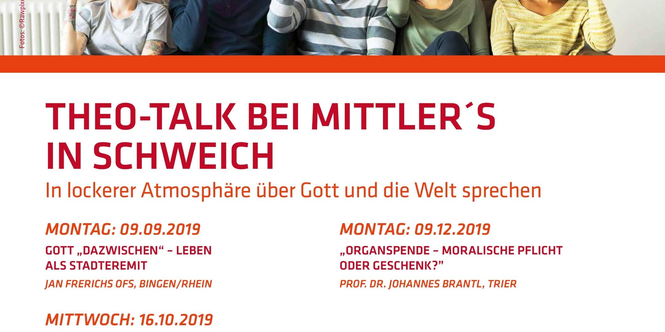 Plakat Theo Talk Schweich 2019 enschmedia