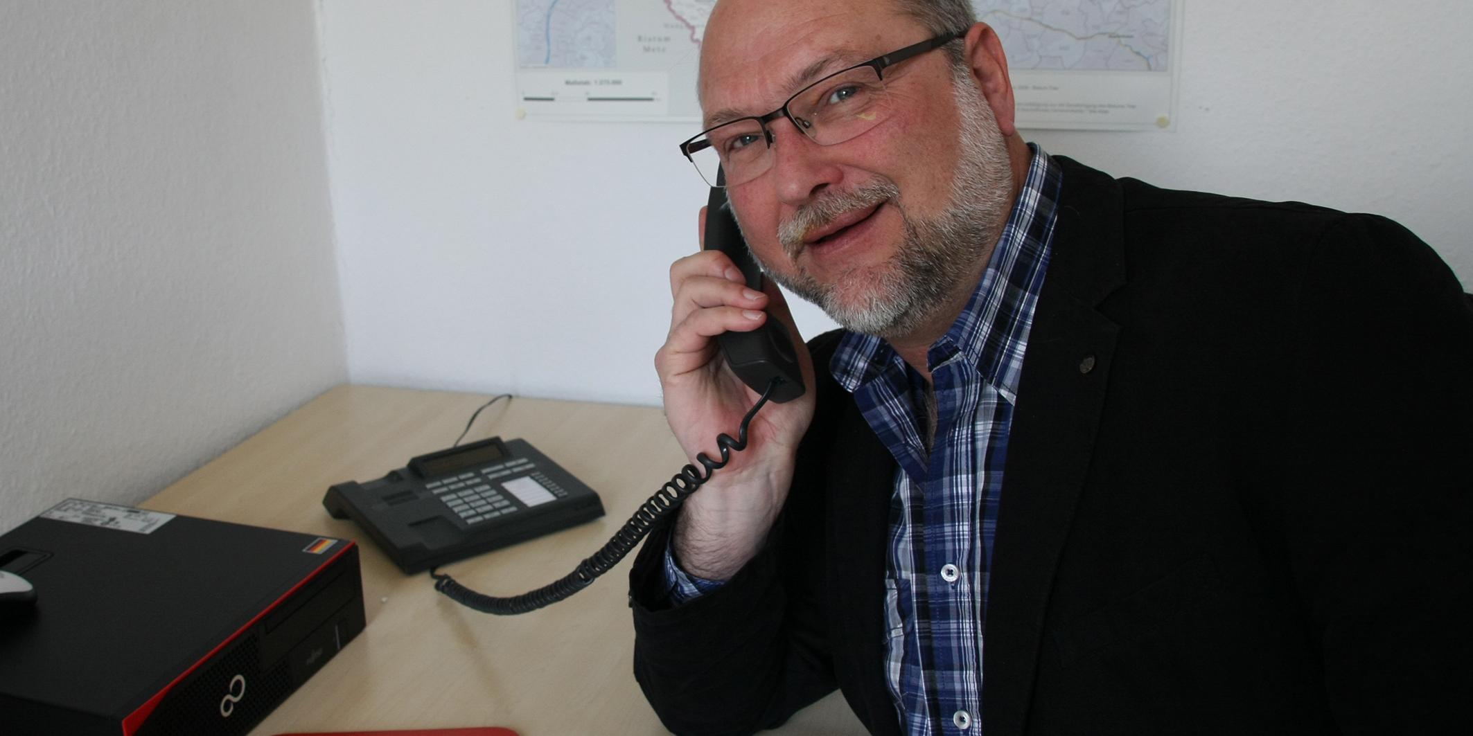 Der Leiter der Telefonseelsorge Georg Krämer