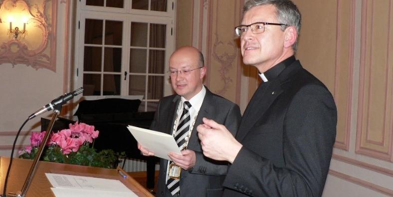 Rektor Prof. Dr. Johannes Brantl (links) und Directeur Prof. Dr. Jean Ehret